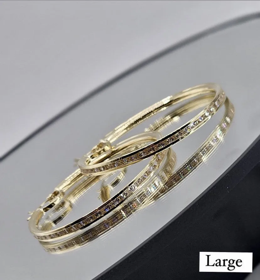 10K Gold Earrings with czz