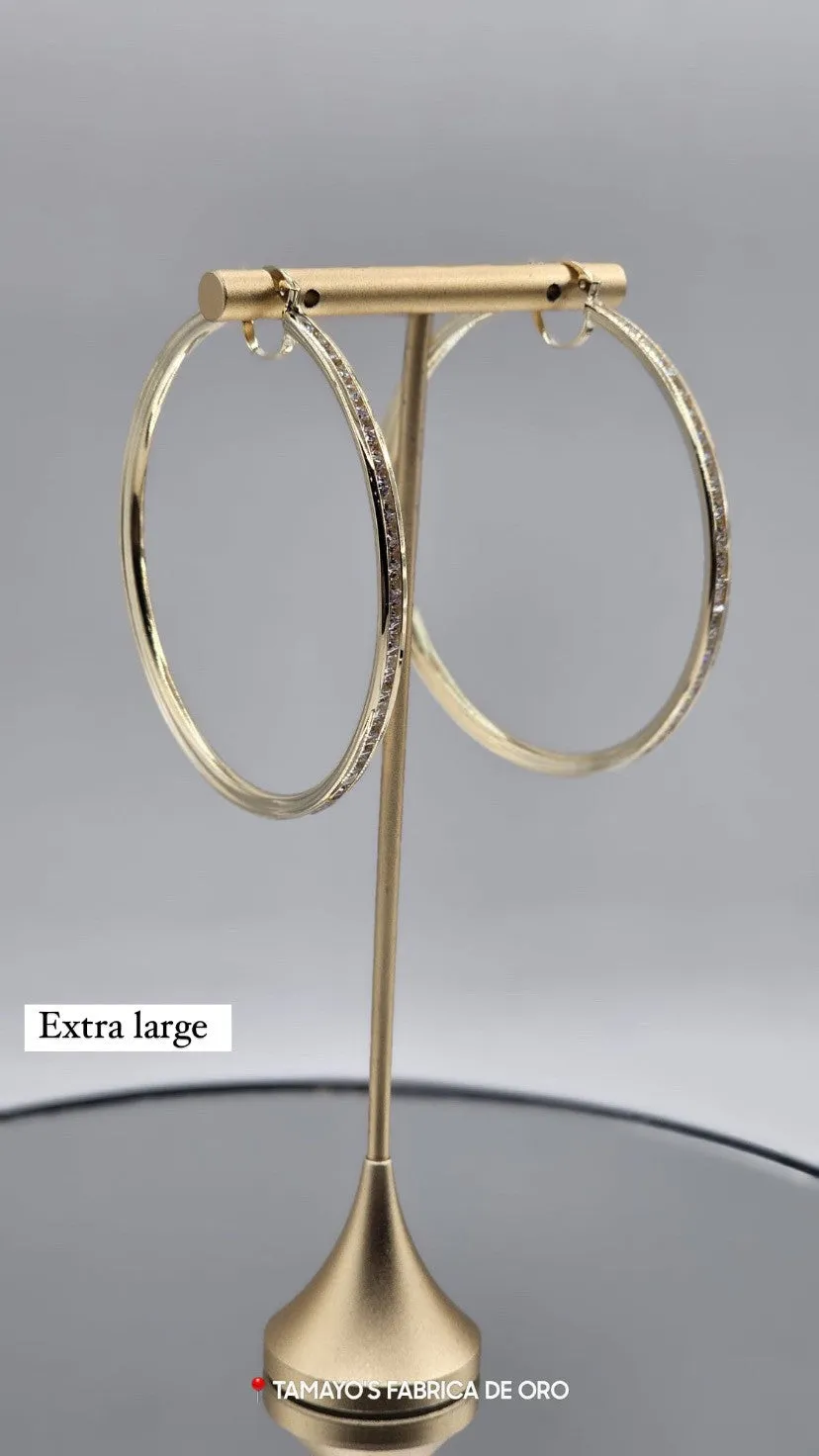 10K Gold Earrings with czz