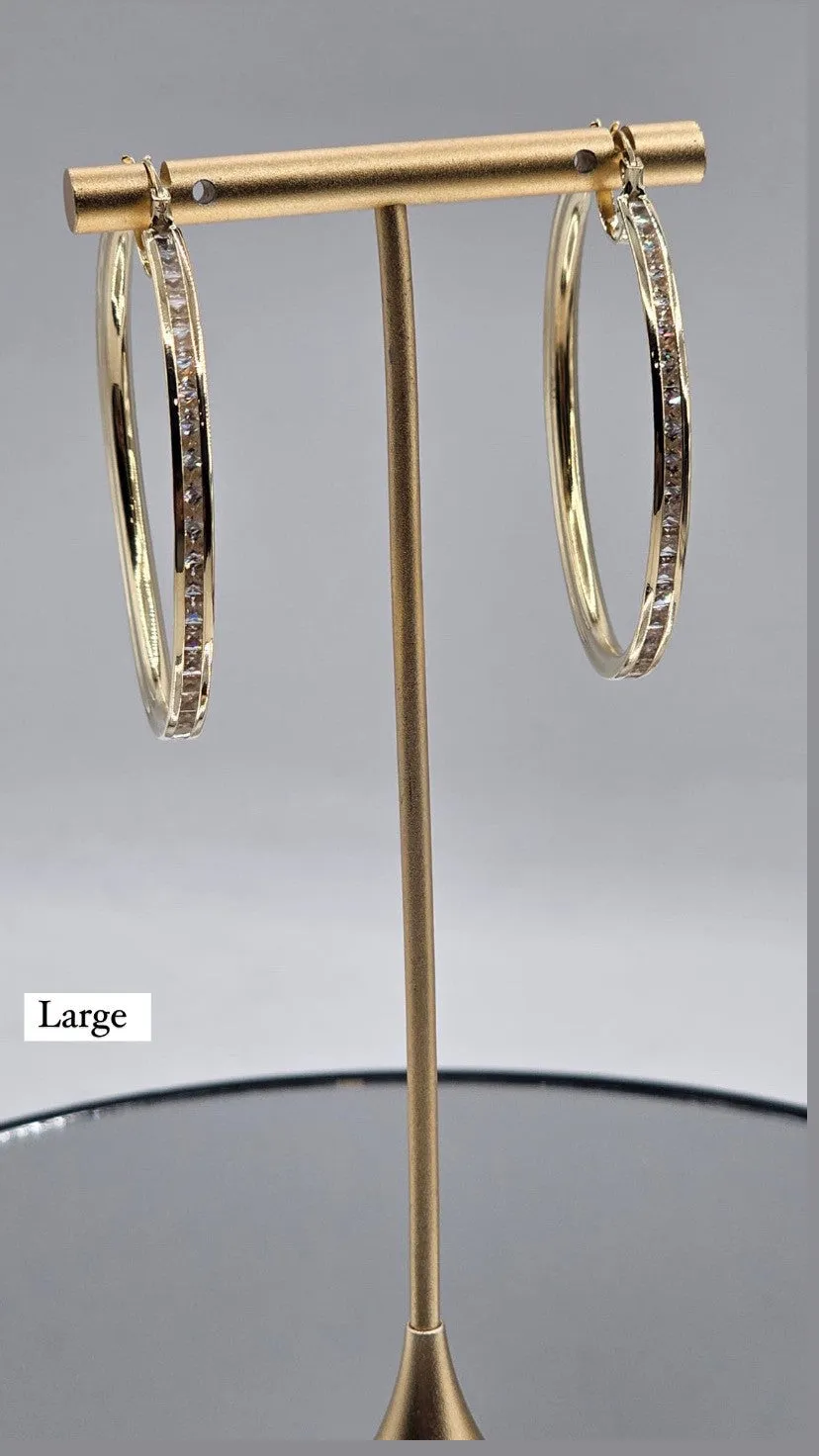 10K Gold Earrings with czz