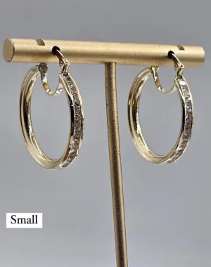 10K Gold Earrings with czz