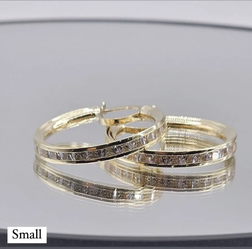 10K Gold Earrings with czz