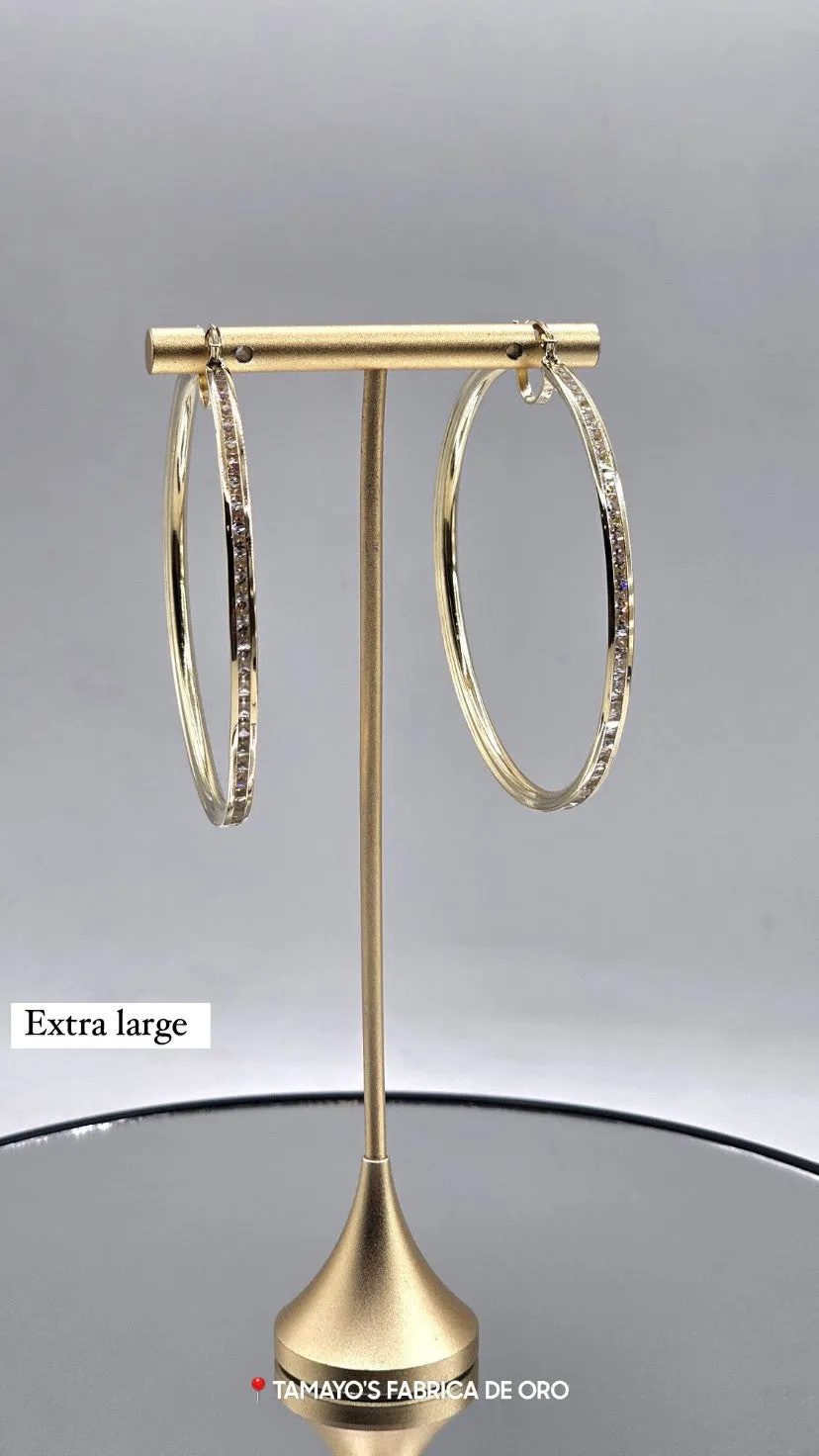 10K Gold Earrings with czz