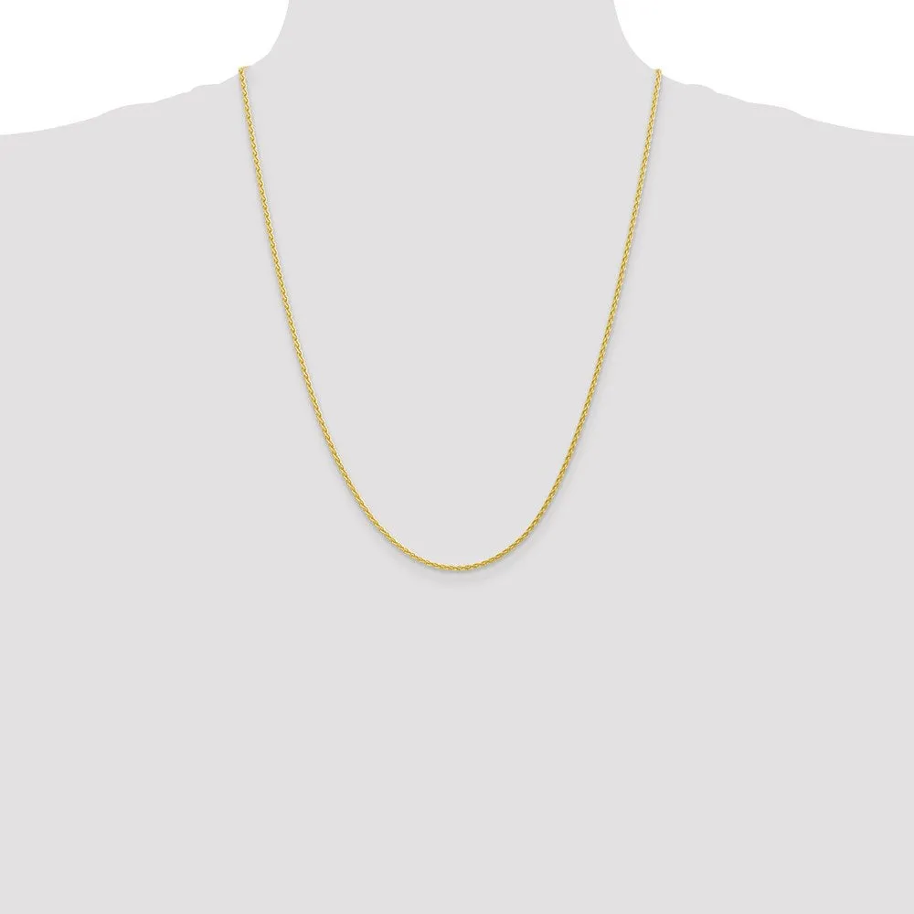 10k Yellow Gold 10k 1.75mm Parisian Wheat Chain