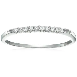 1/10 cttw Diamond Wedding Band in Sterling Silver
