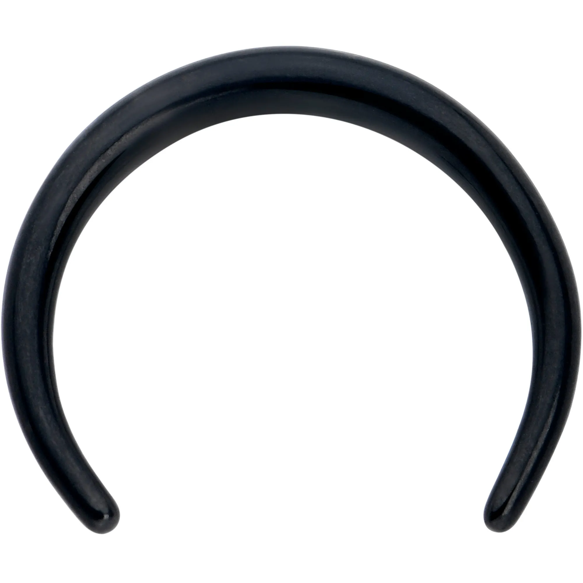 14 Gauge 3/8 Black Pincher Crescent Taper