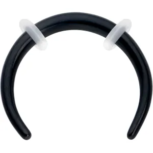 14 Gauge 3/8 Black Pincher Crescent Taper