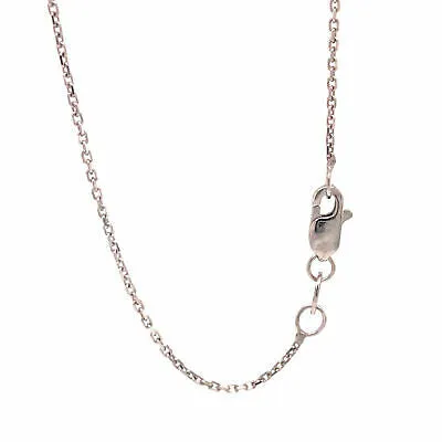 14K Diamond Script LOVE Necklace White Gold