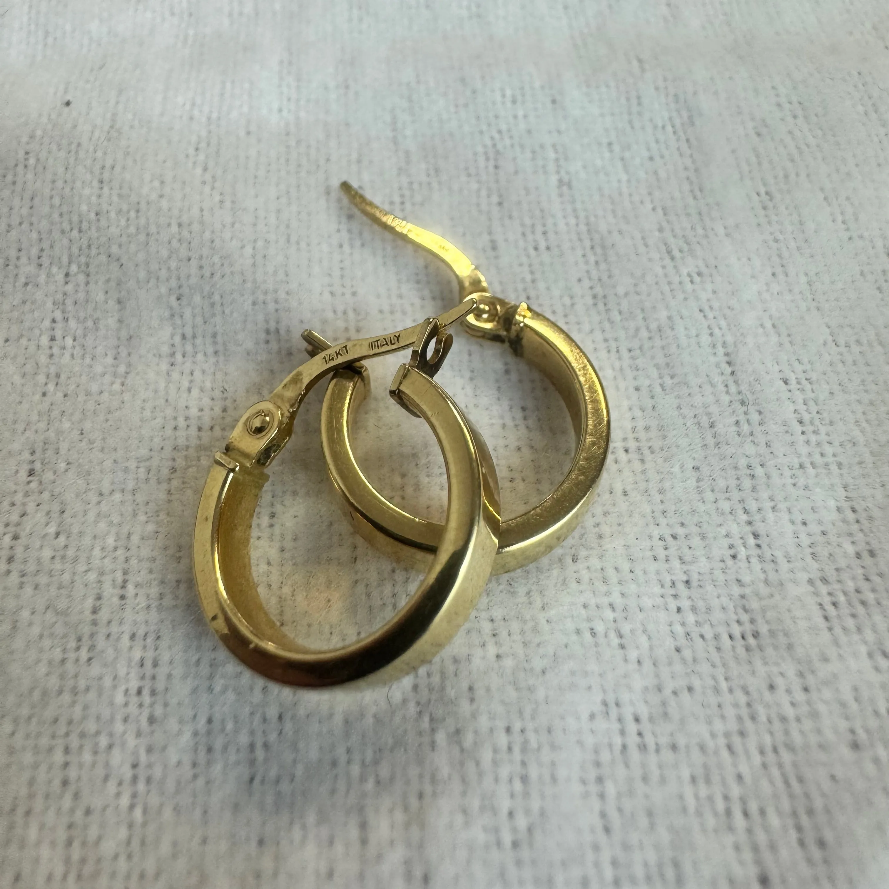 14K gold hoop earrings