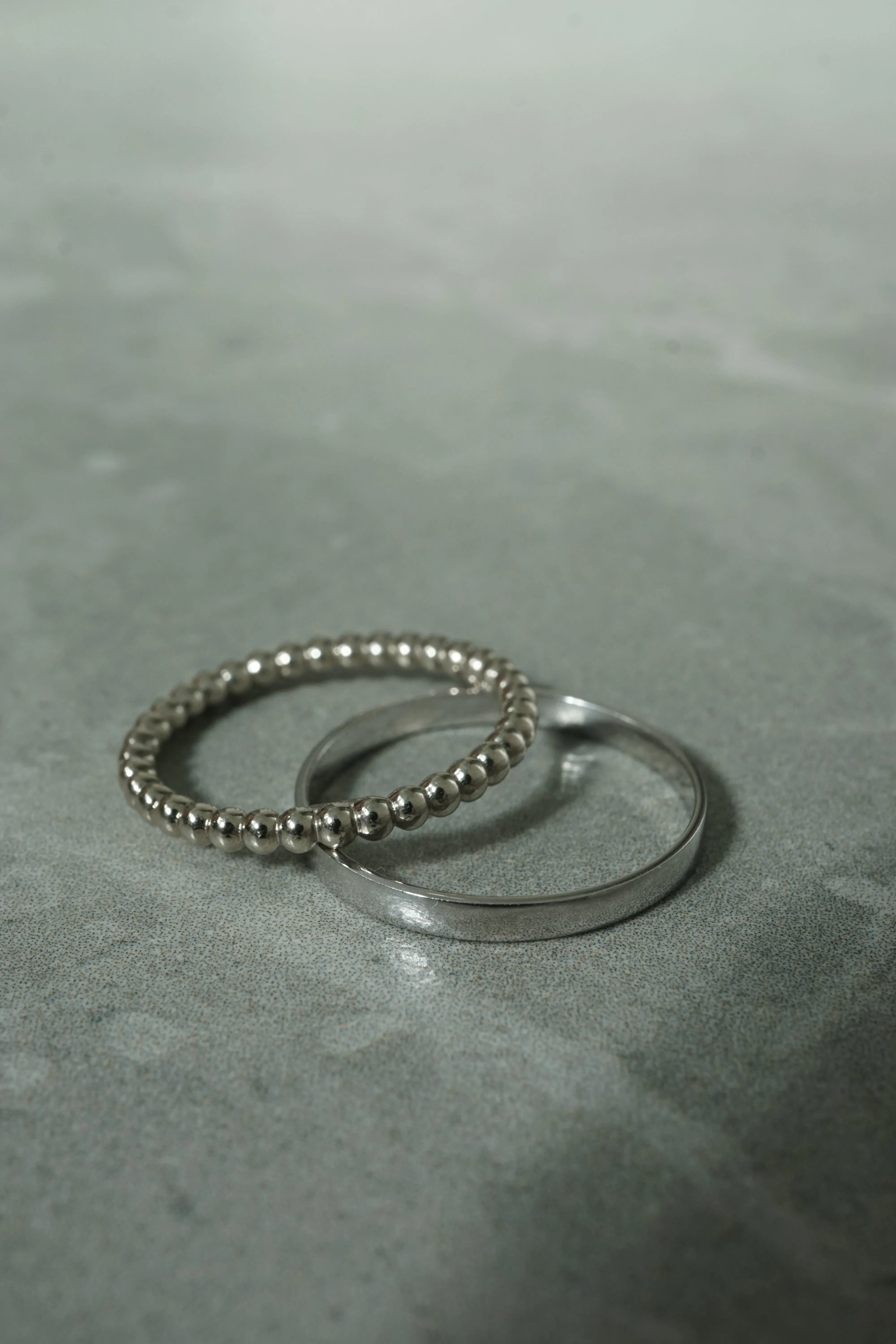 14K Gold Light Weight Skinny Plain Band