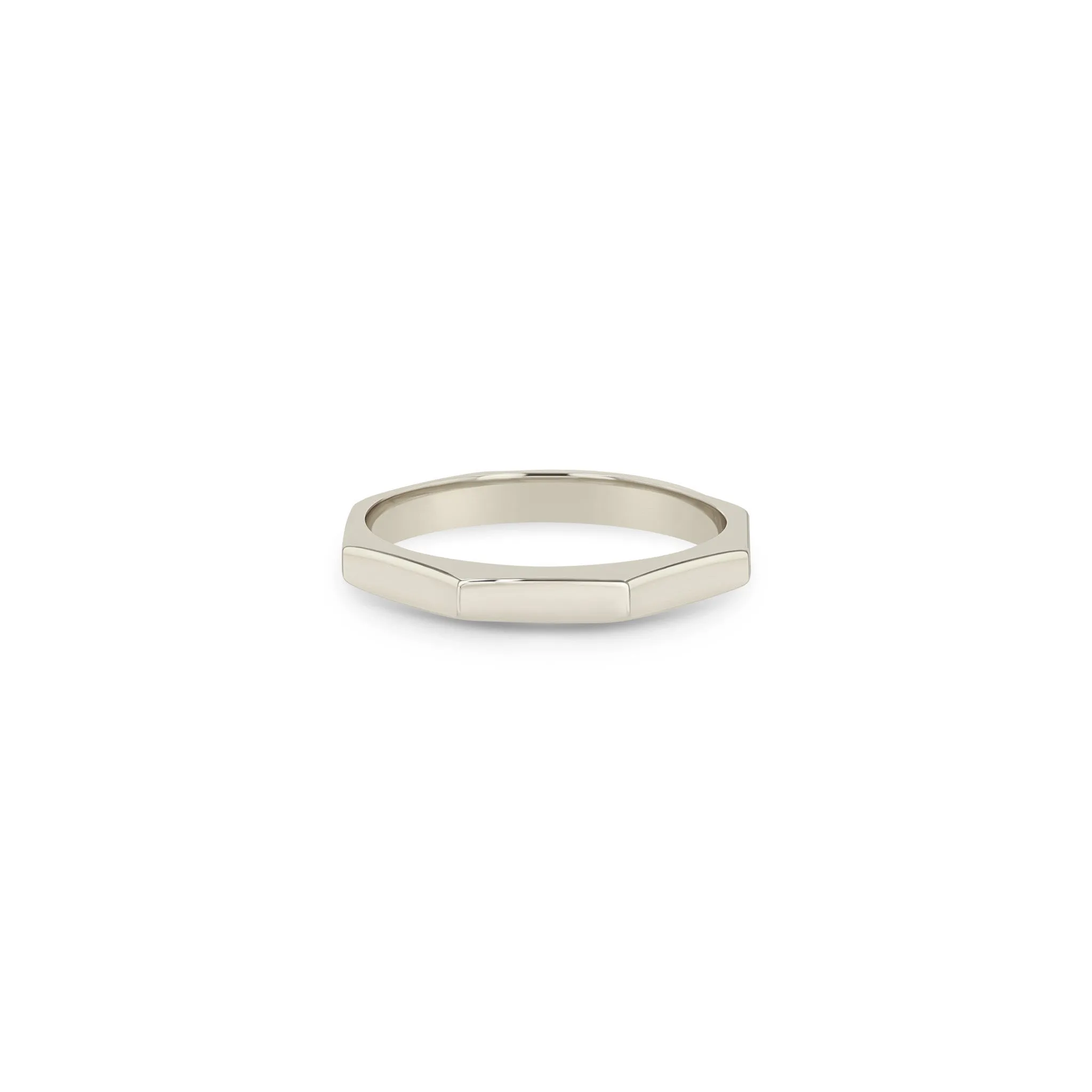 14k Gold Octagon Ring