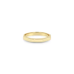 14k Gold Octagon Ring