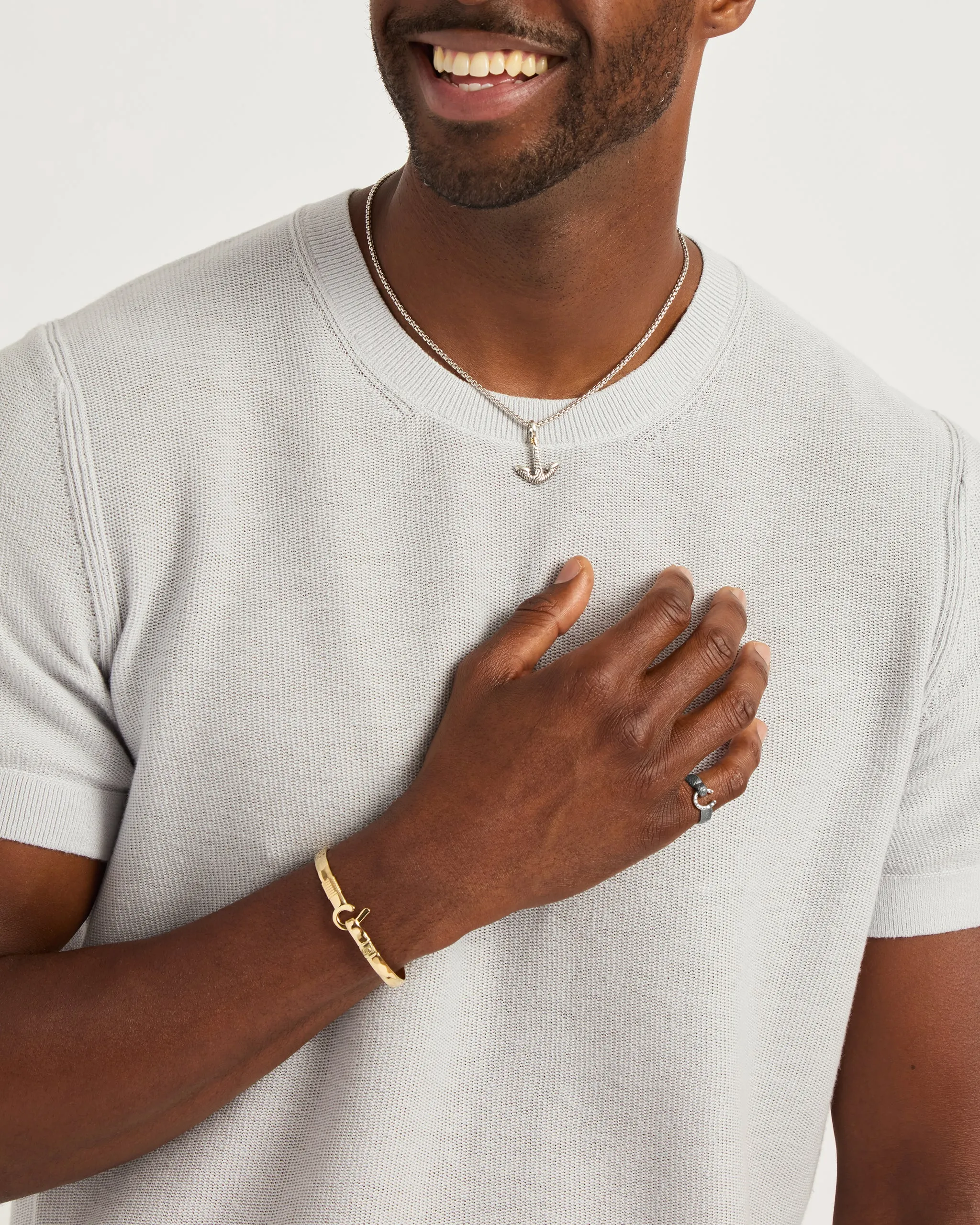 14K Gold St. John Hook Bracelet, 6mm