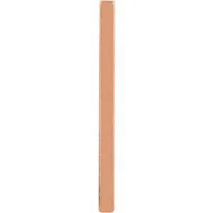 14k Rose Gold Vertical Bar Pendant