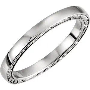 14K White Band Size 6.5