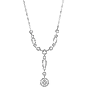 14k White Gold Diamond Necklace