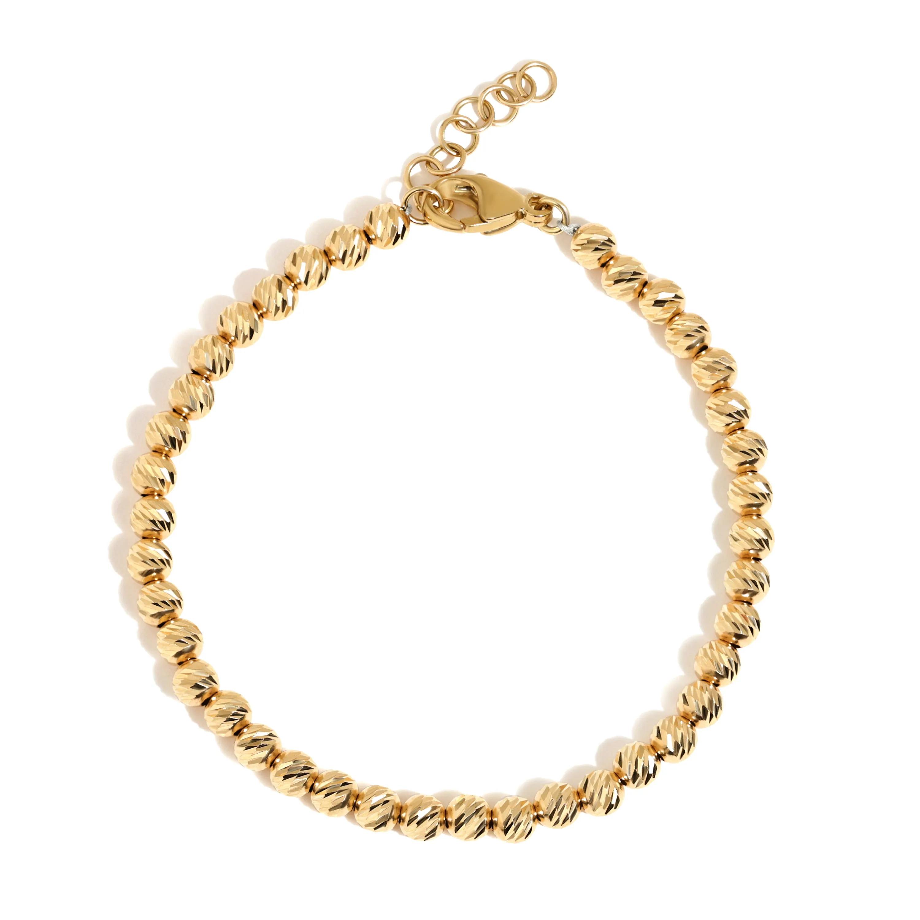 14K Yellow Gold Lydia Beaded Bracelet