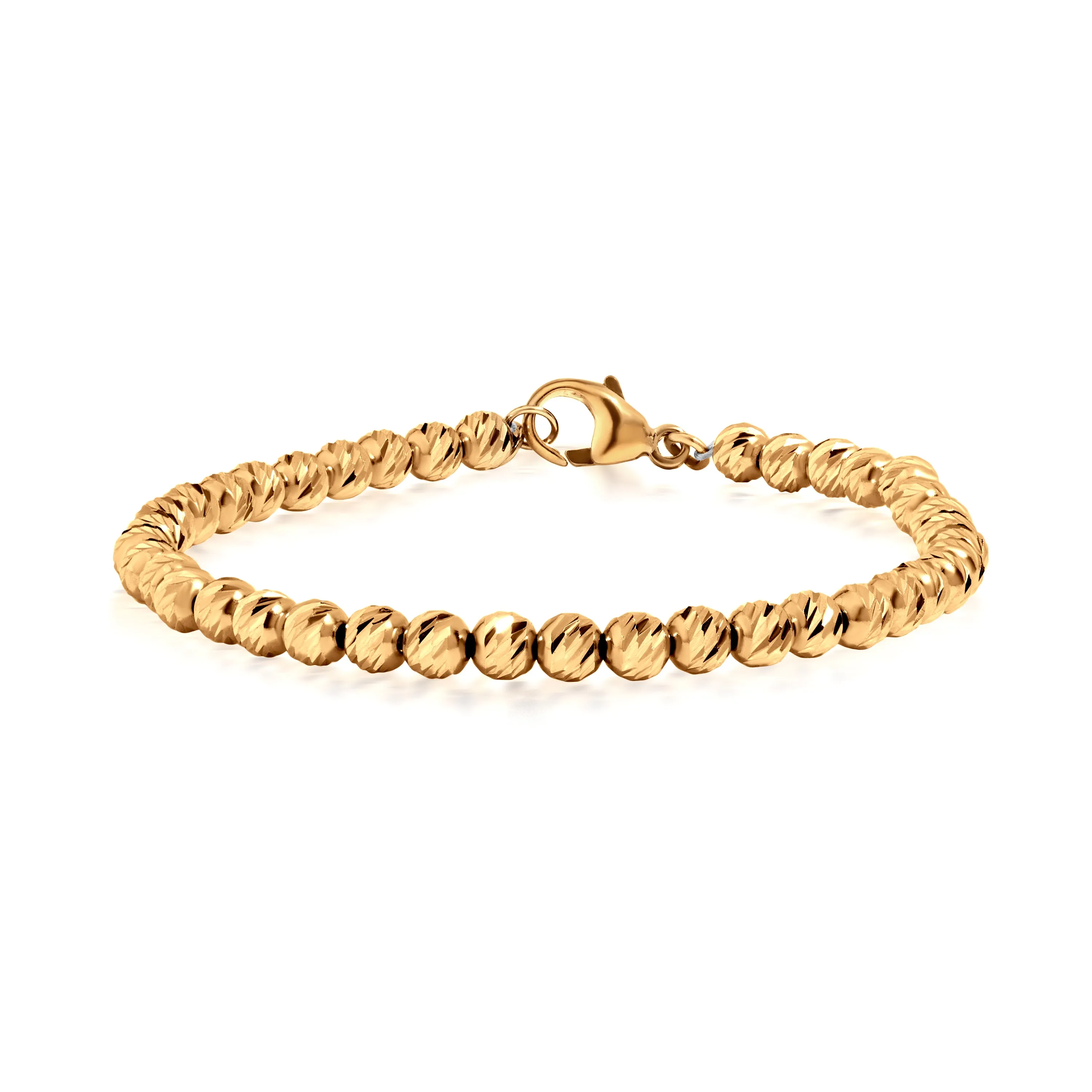 14K Yellow Gold Lydia Beaded Bracelet