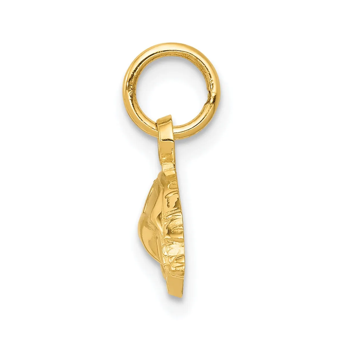 14k Yellow Gold Polished Finish Car Charm Pendant