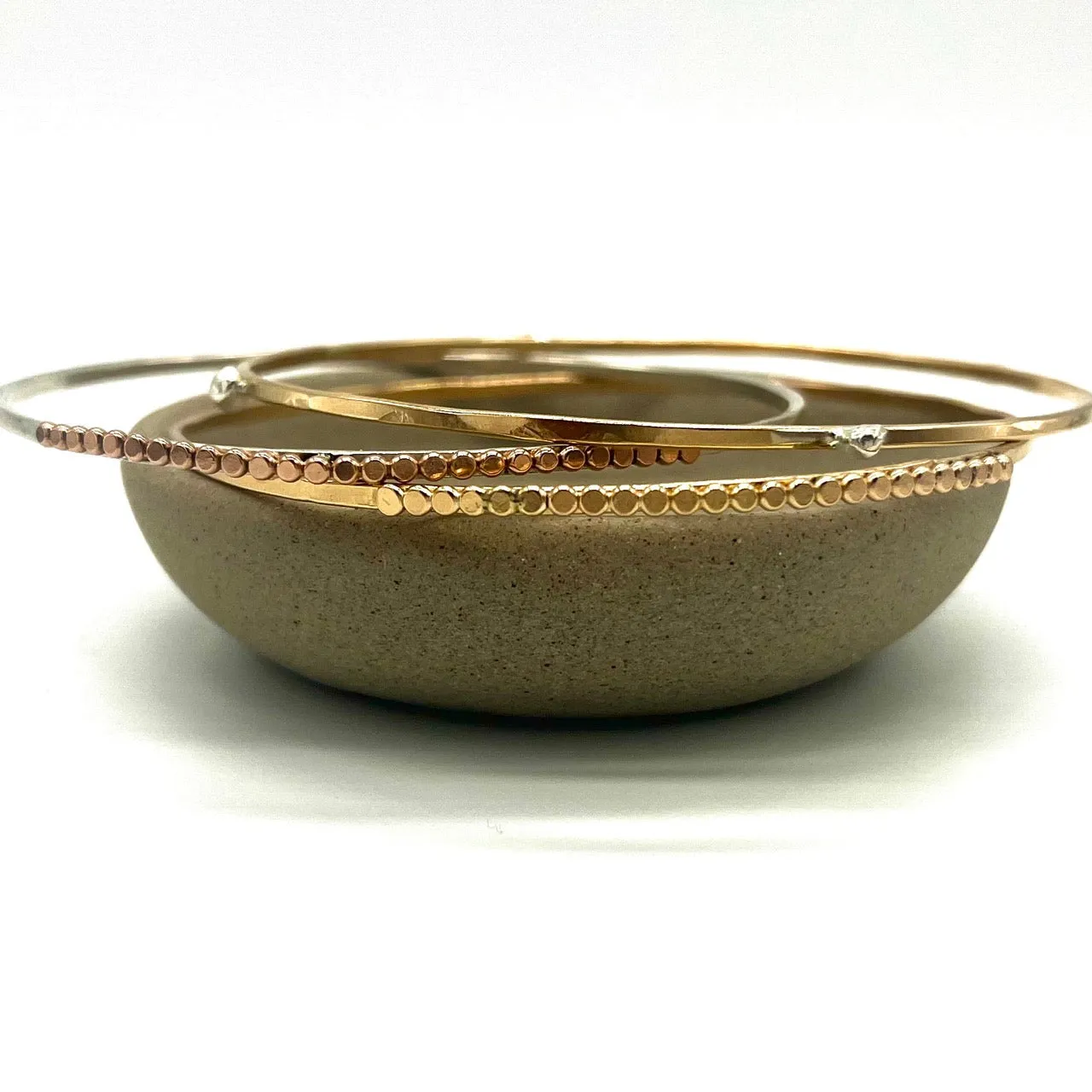 14kt Gold-Filled Beaded Bangle