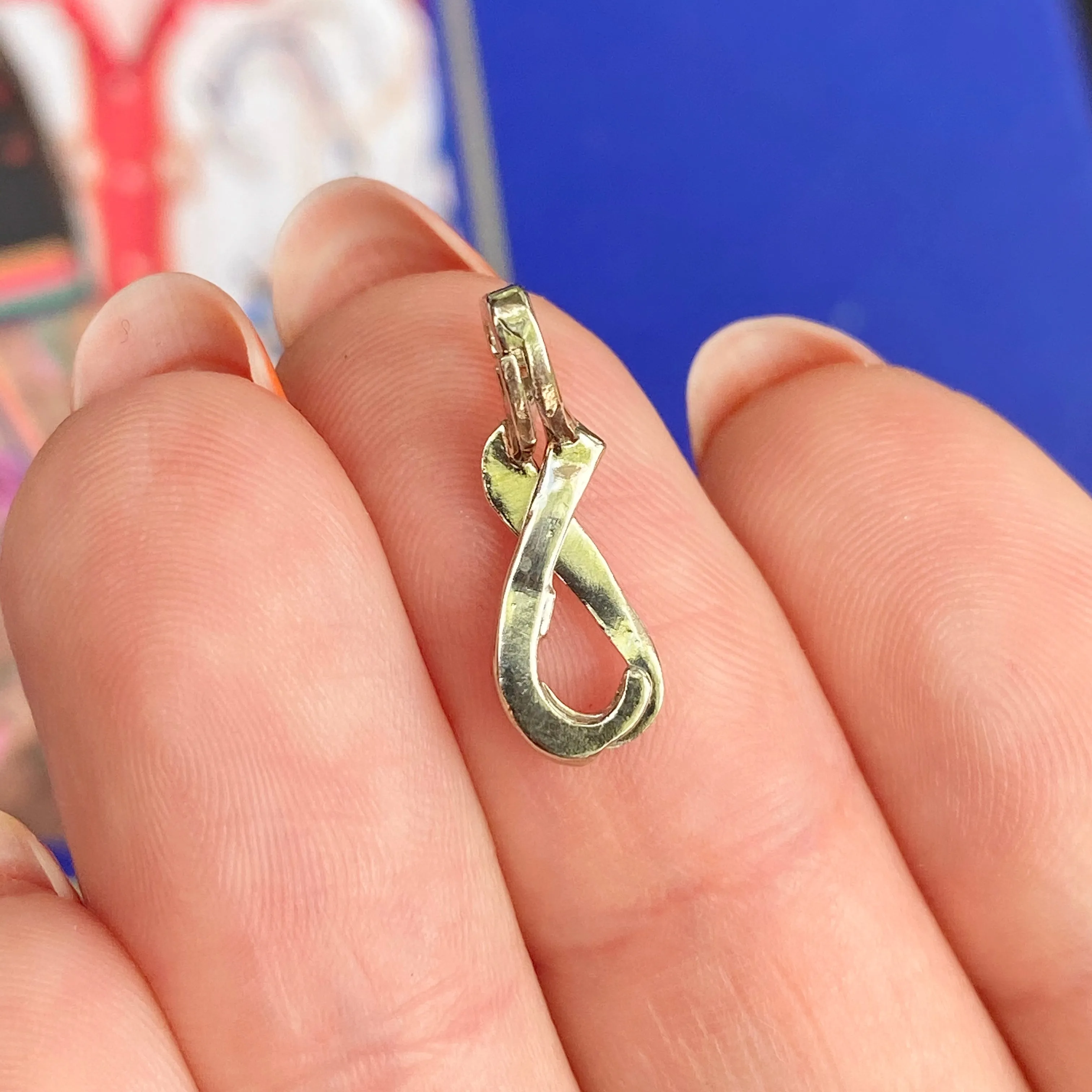 14KT White Gold Enhancer Slide Bail Hanger Interchangeable 6MM