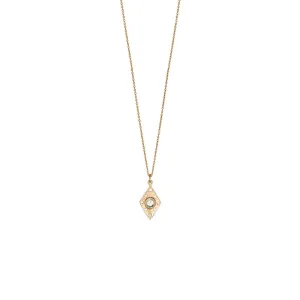 18 Karat Yellow Gold Dunes Diamond Pendant