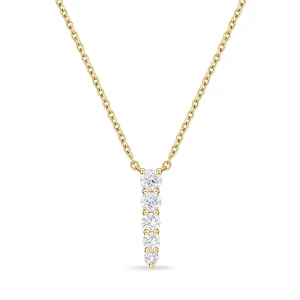 18K YELLOW GOLD IDENTITY DIAMOND NECKLACE .27CT