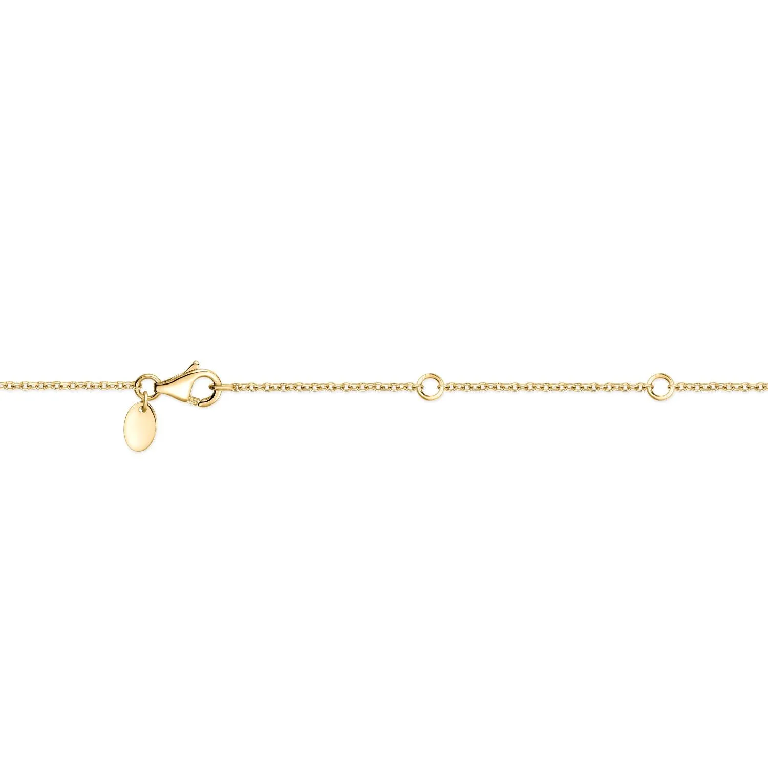 18K YELLOW GOLD IDENTITY DIAMOND NECKLACE .27CT