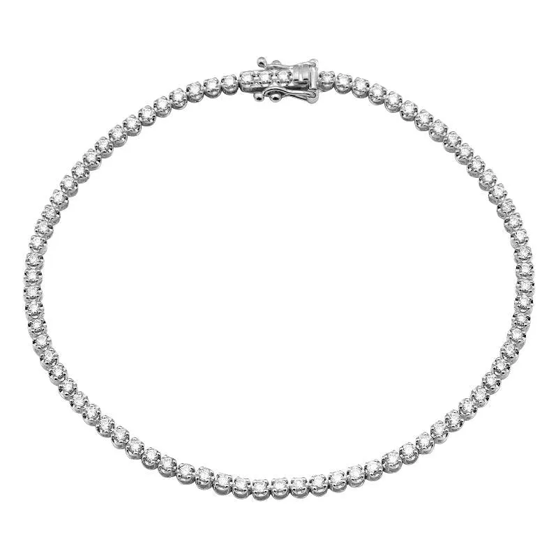 1ct Buttercup Setting Diamond Tennis Bracelet