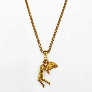 24kt Gold Fallen Angel Necklace