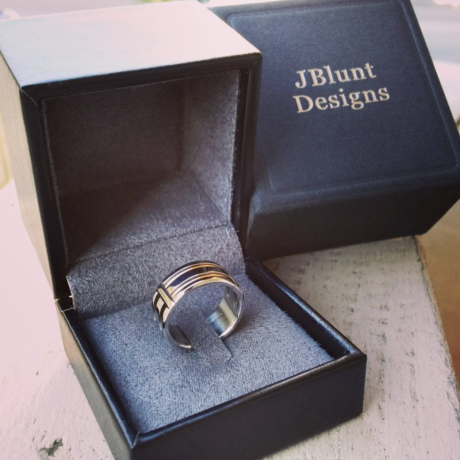 30 "TRESTLE" handmade stainless steel ring (not casted) hypoallergenic mens rings wedding band mens jewelry wedding rings