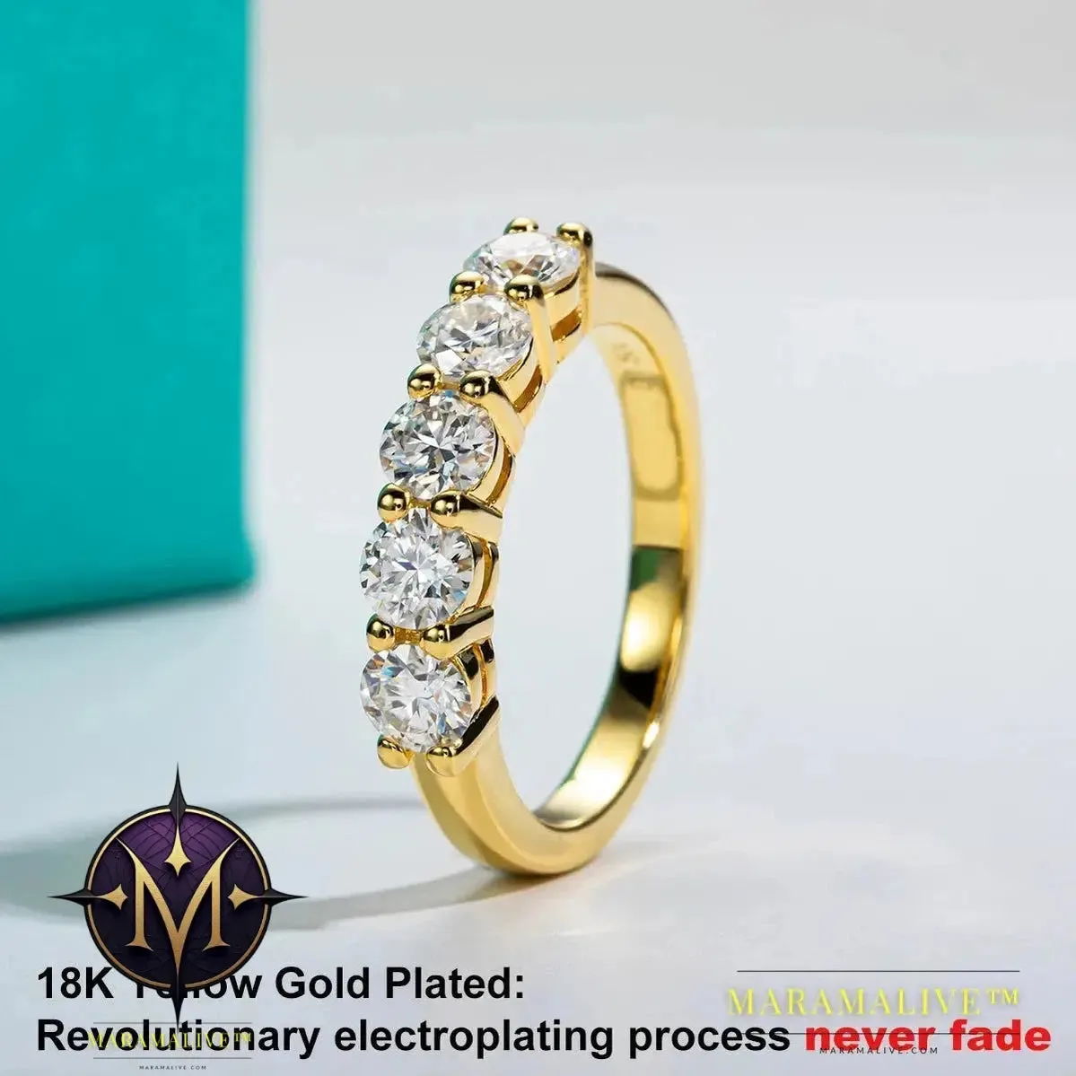 4mm D Color Moissanite Wedding Band Ring