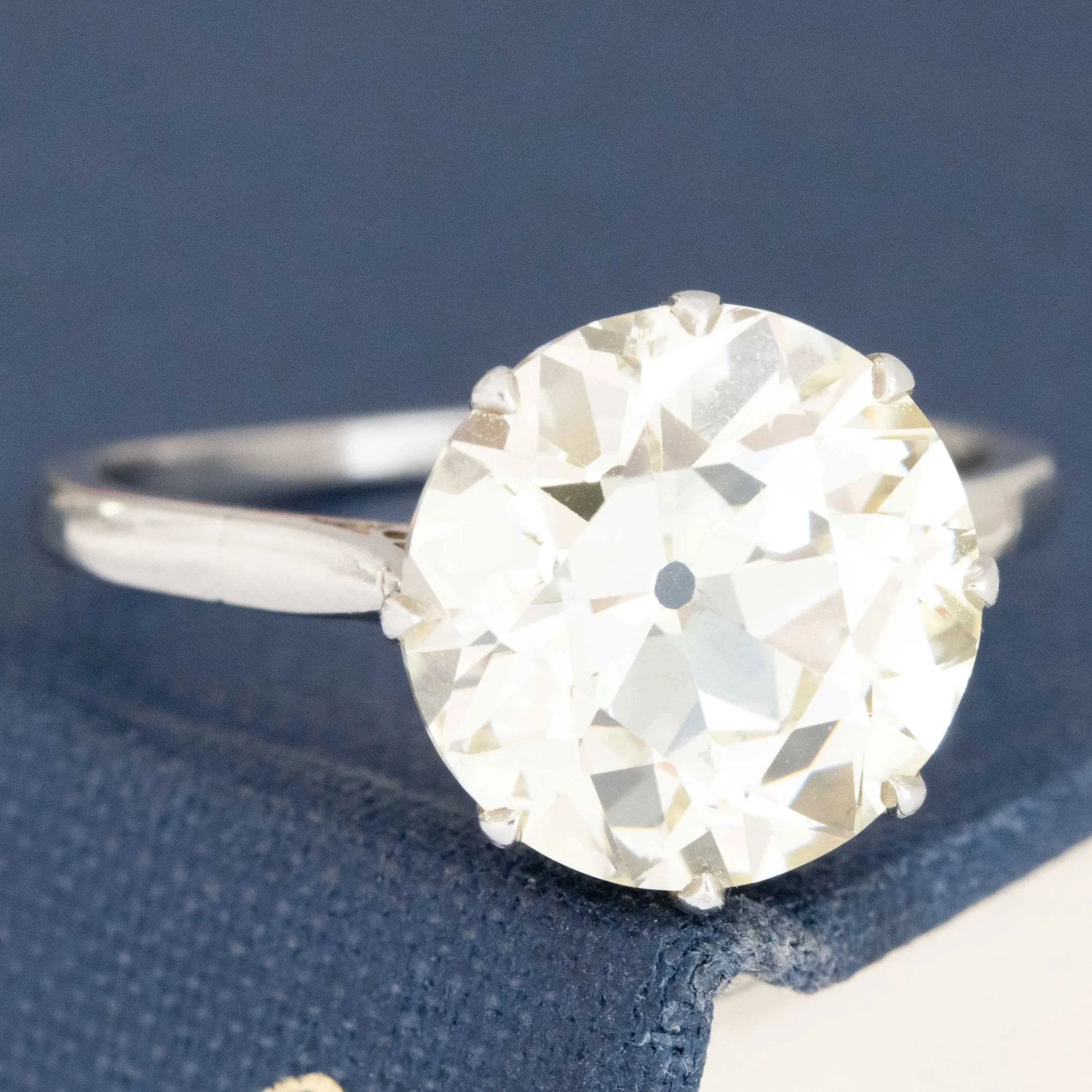 5.62ct Old European Cut Diamond Solitaire, GIA S-T VS2