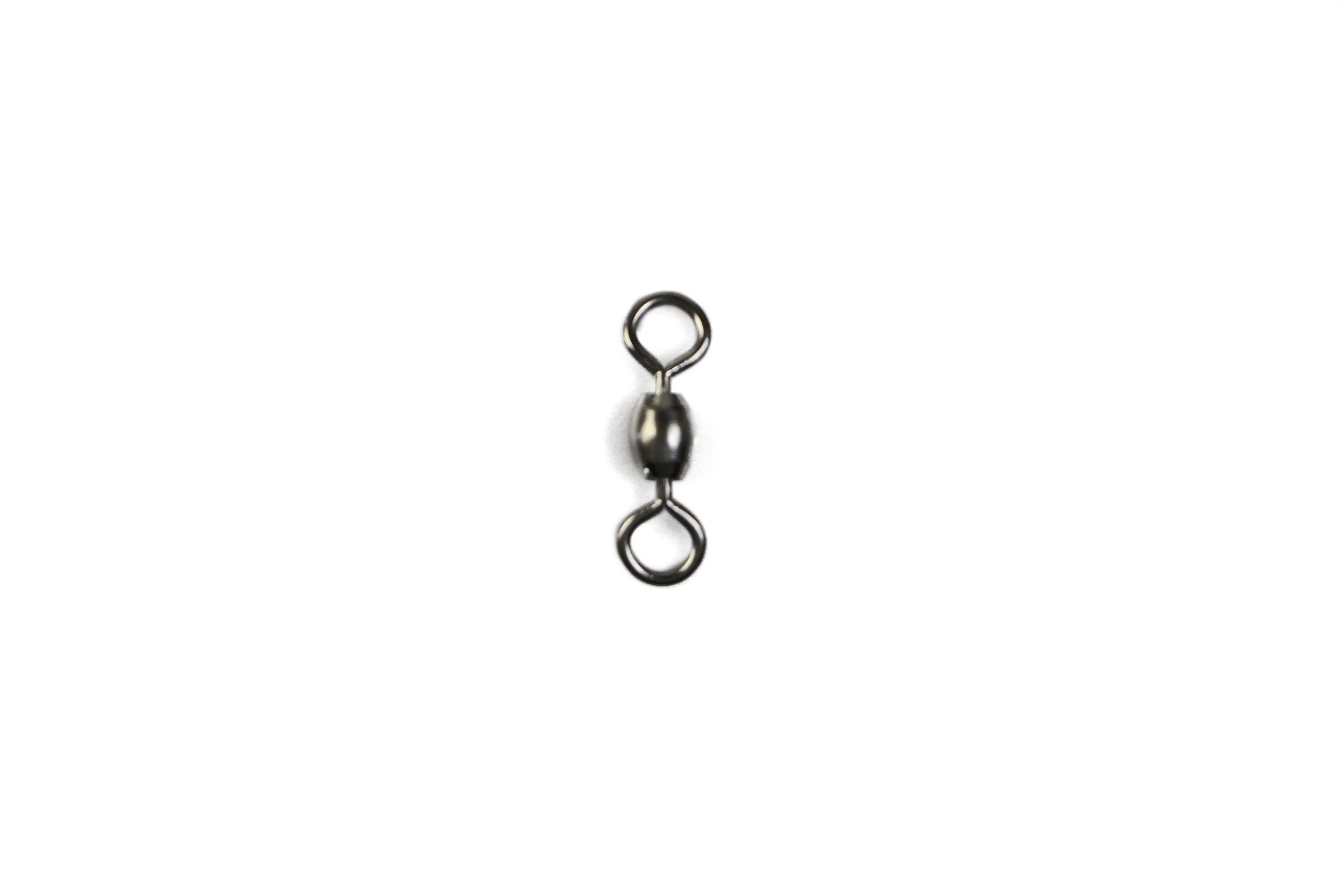 60Pcs X Silver Brass Barrel Fishing Swivel Ball Bearing Tackle Swivels