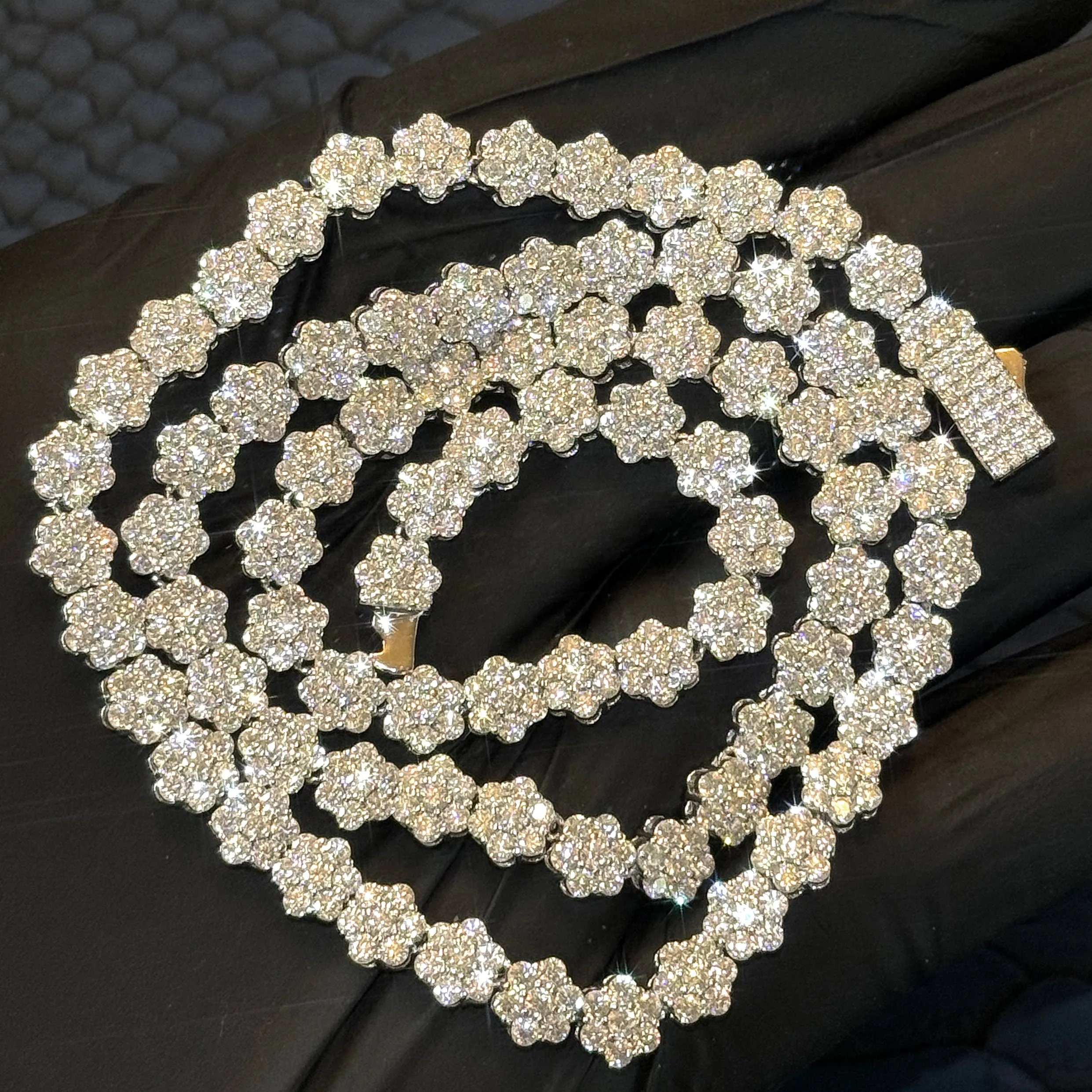 6.5MM Certified VVS Moissanite Cluster Bracelet