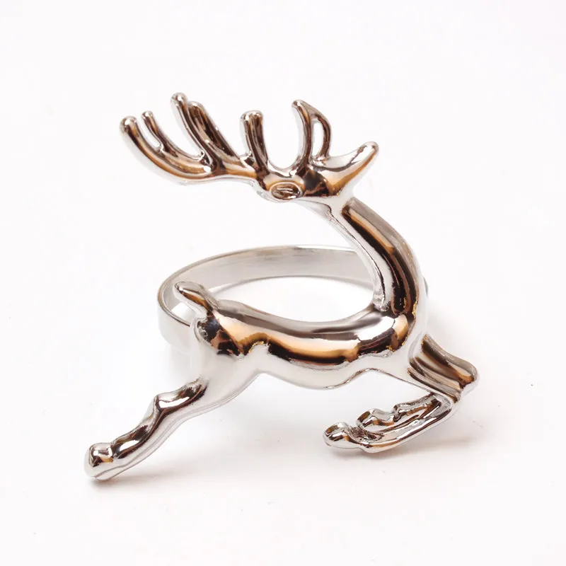 6pcs Christmas Elk Napkin Rings