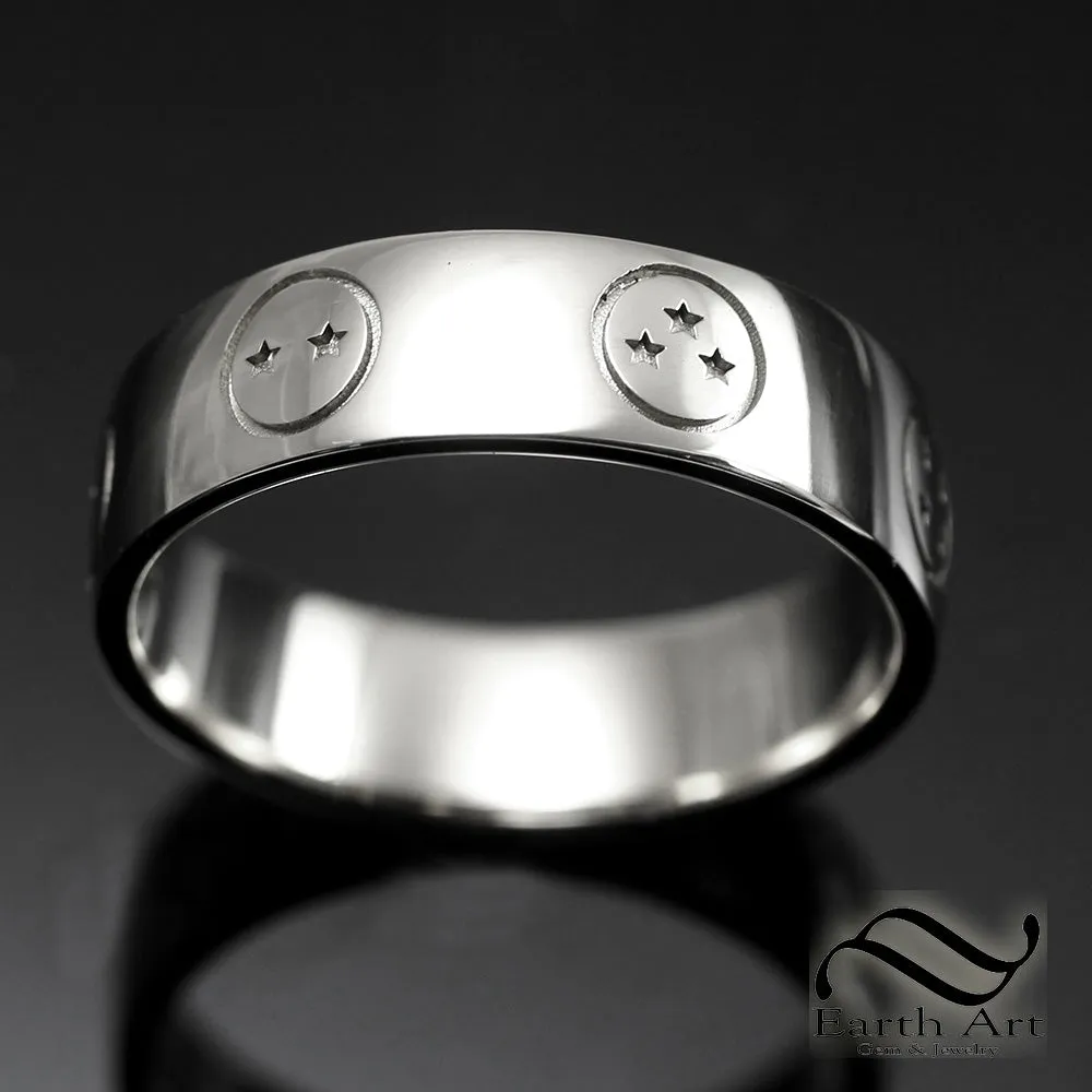 7 Star Dragon Ball Z Ring Sterling or 14k