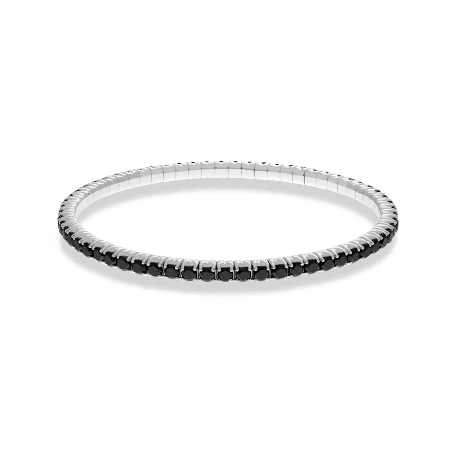 7.50ctw, 18K White Gold Tresore Stretch Bracelet