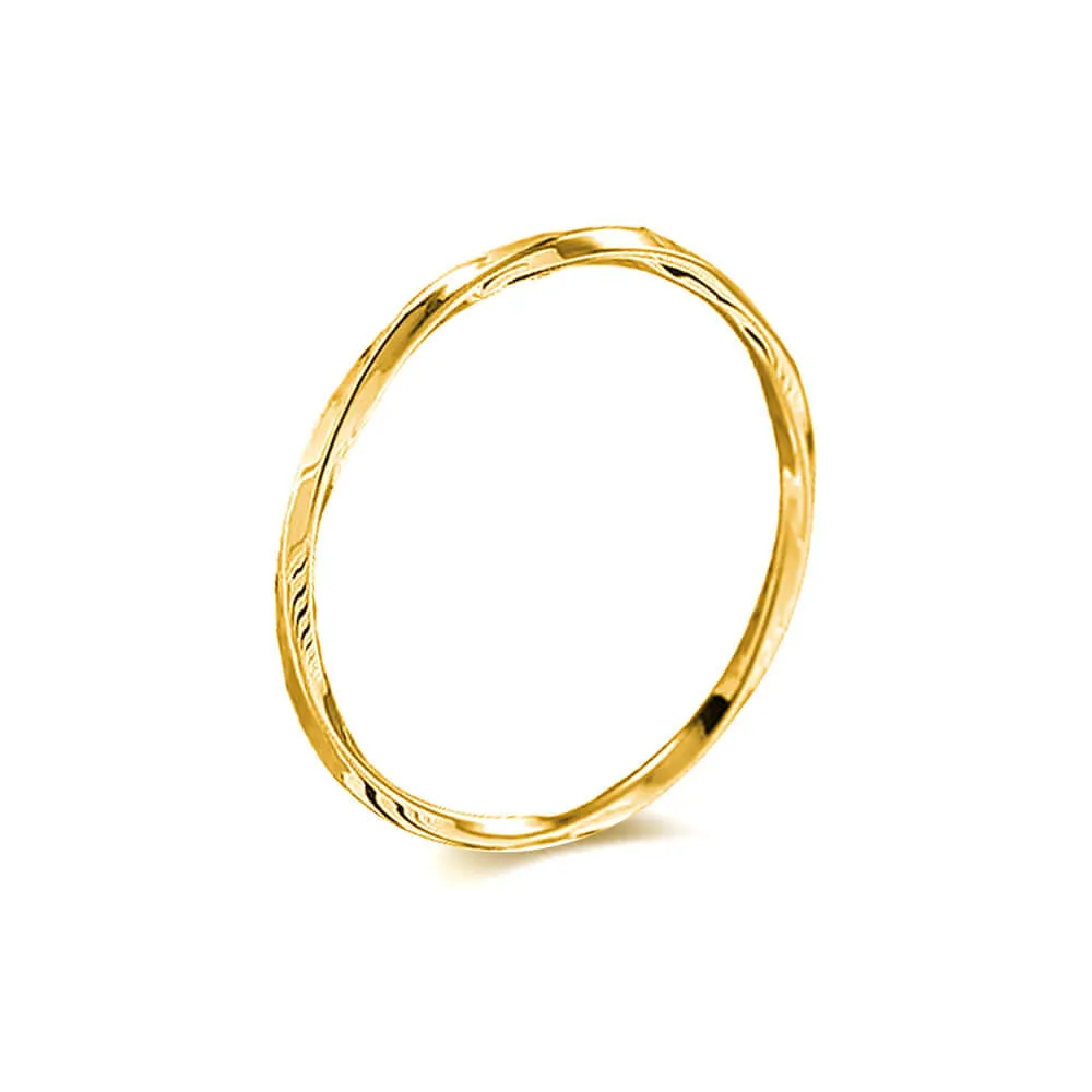 925 Silver Mobius Twist Ring