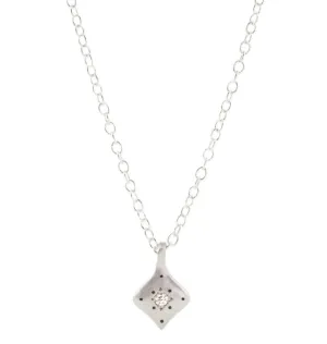 Adel Chefridi Silver Night Charm Nk w/white diamond