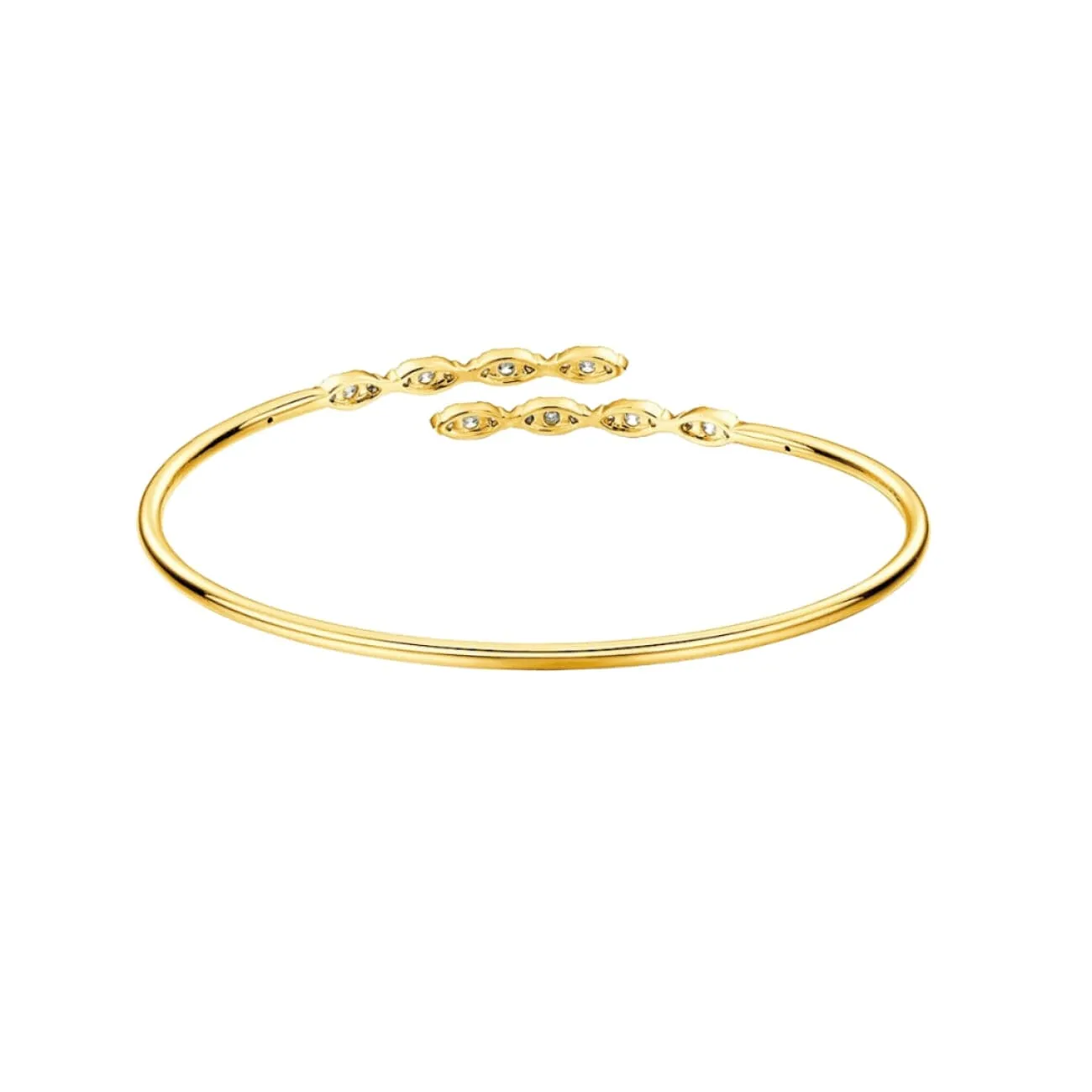 Aerial Marquise Flexi 18K Yellow Gold Bangle
