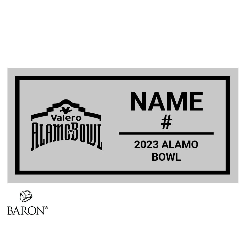 Alamo Bowl Officials Football 2023 Championship Black Standard Window Ring Box