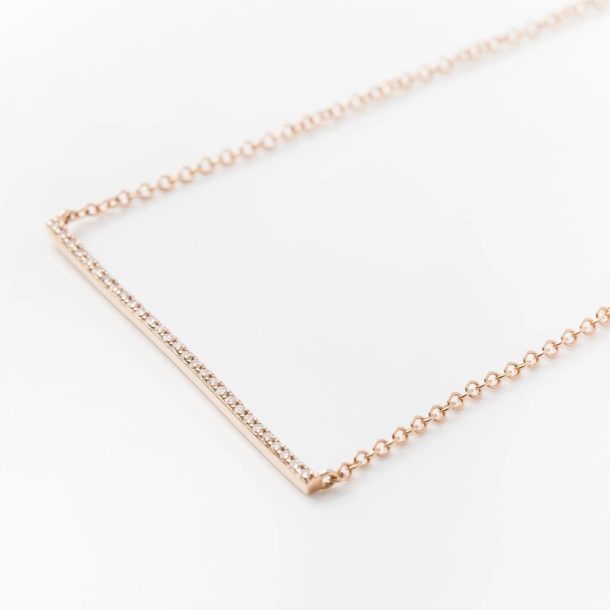 Angela Diamond Bar Necklace