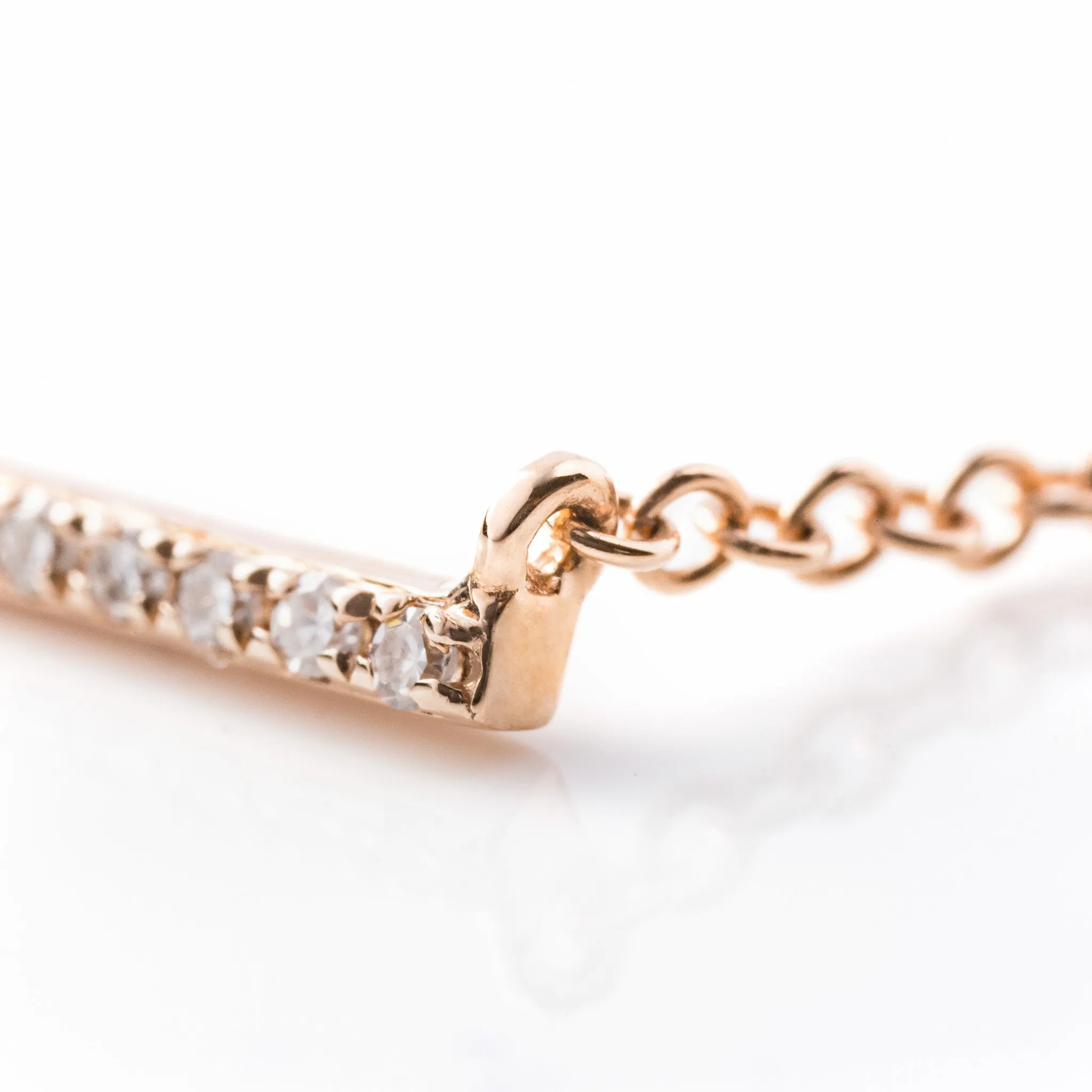 Angela Diamond Bar Necklace