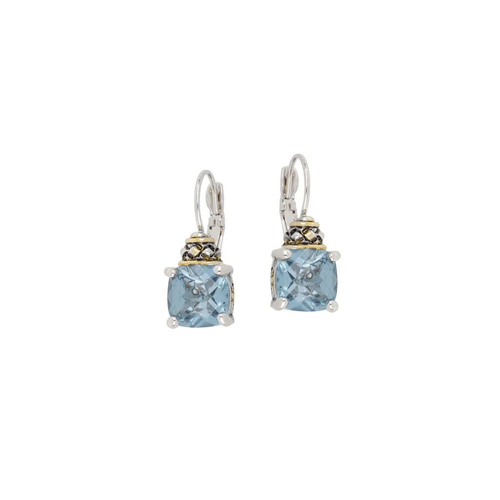 Anvil Square Cut French Wire Earrings