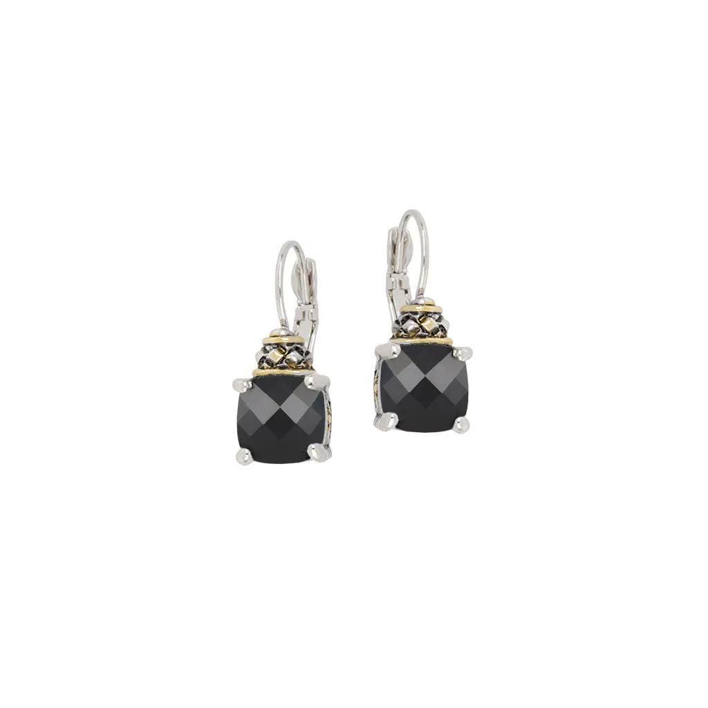 Anvil Square Cut French Wire Earrings