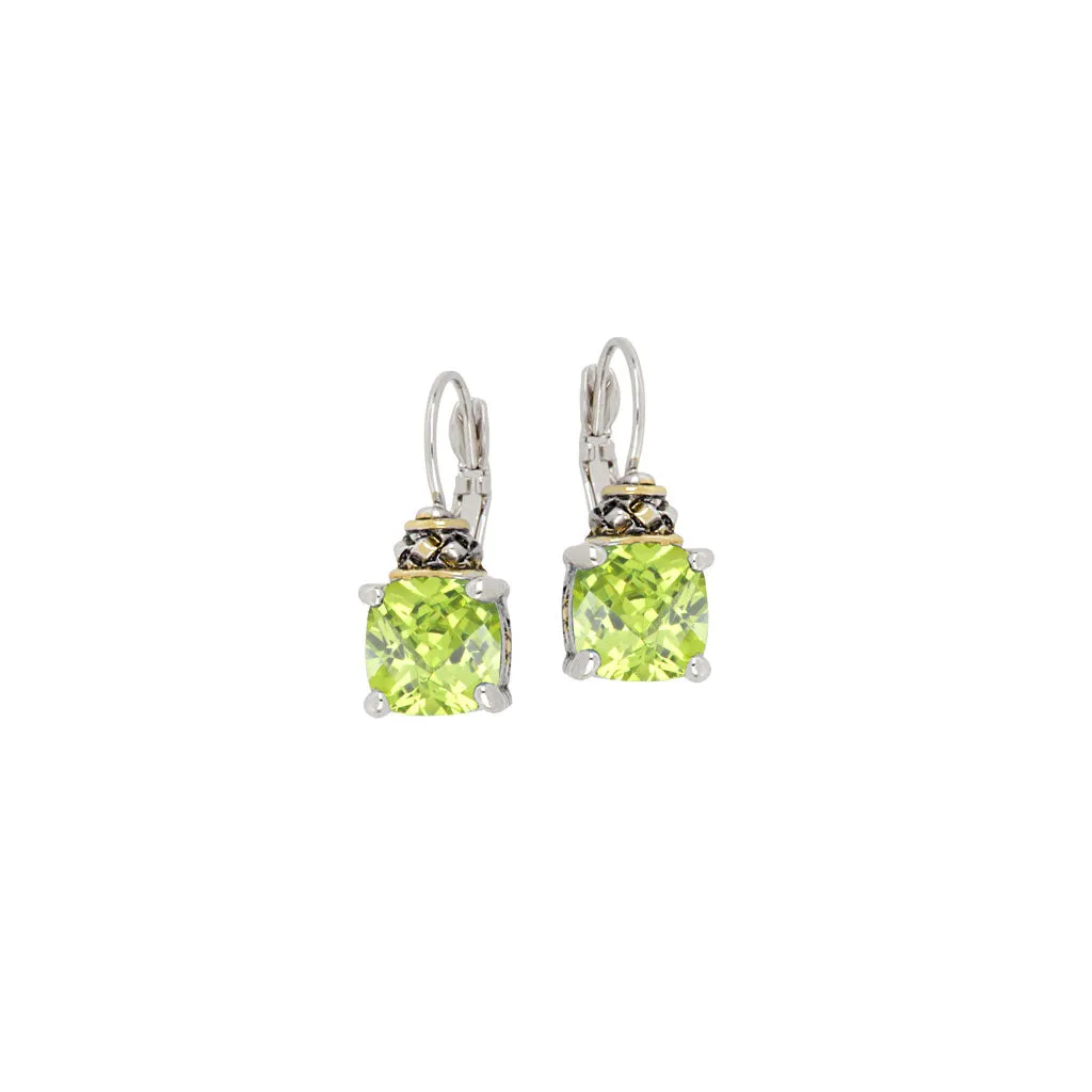 Anvil Square Cut French Wire Earrings