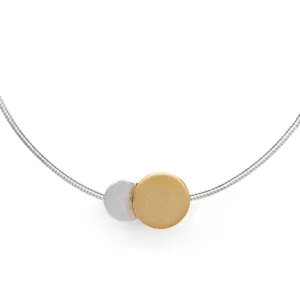 Archeol Necklace in Sterling Silver & Gold Vermeil