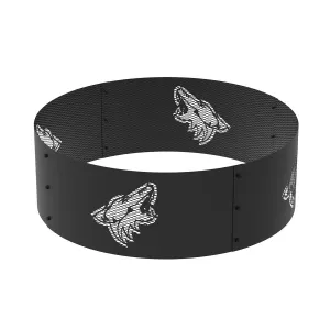 Arizona Coyotes 36 in. Round x 12 in. High Decorative Steel Fire Ring