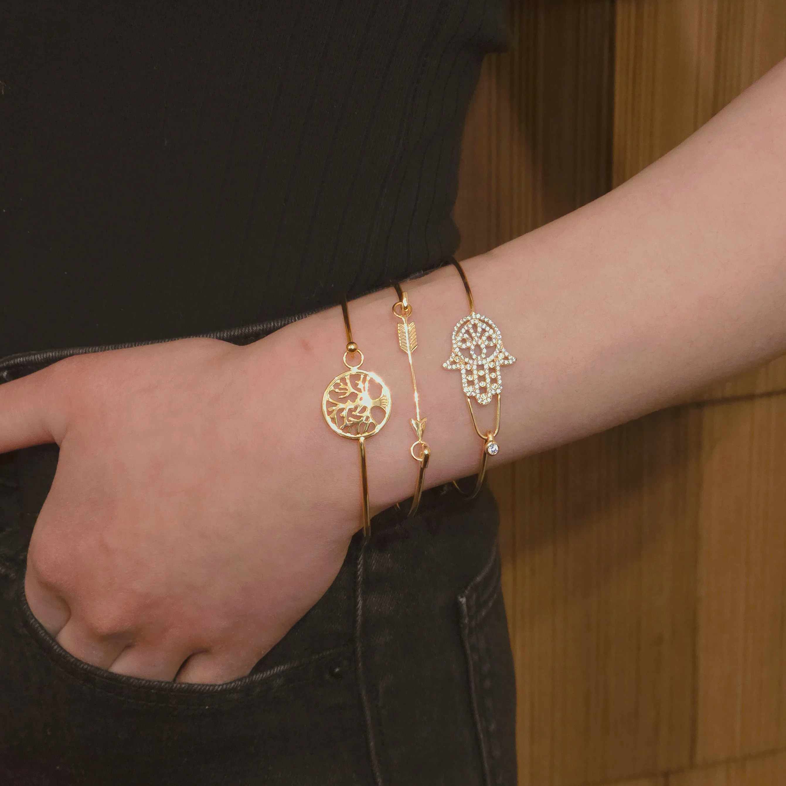 Arrow Bangle Bracelet