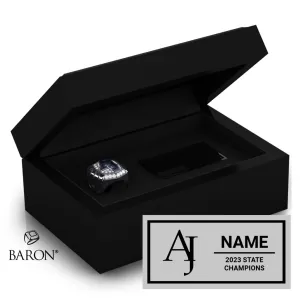 Arrupe Generals Cheer 2023 Championship Black Standard Window Ring Box